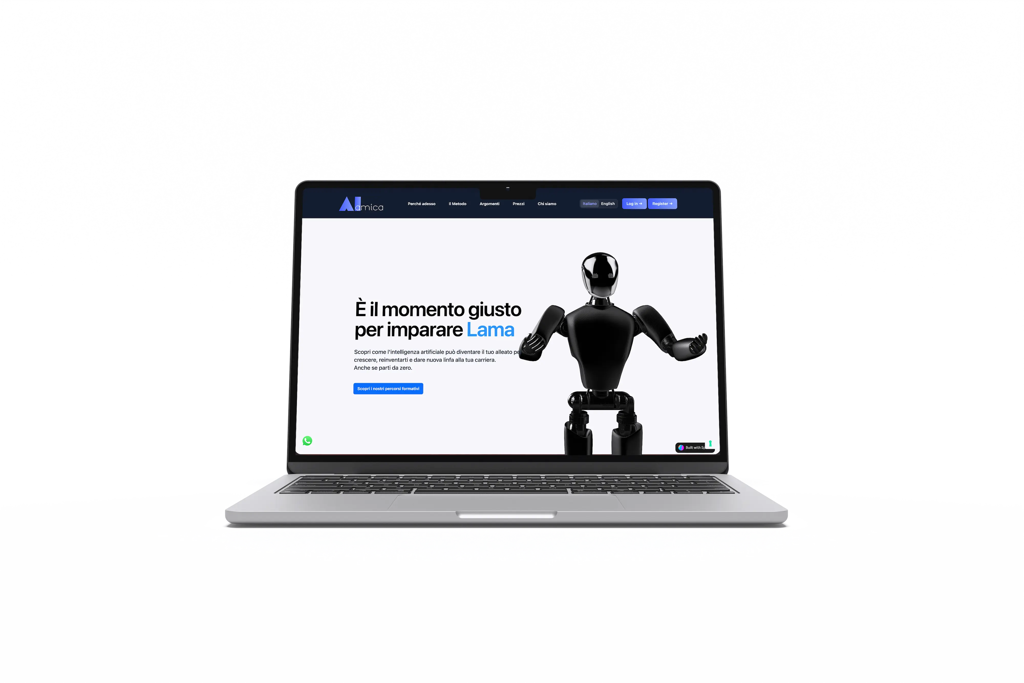 AI Amica — mockup sito